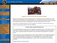 Tablet Screenshot of lawsocietyyukon.com